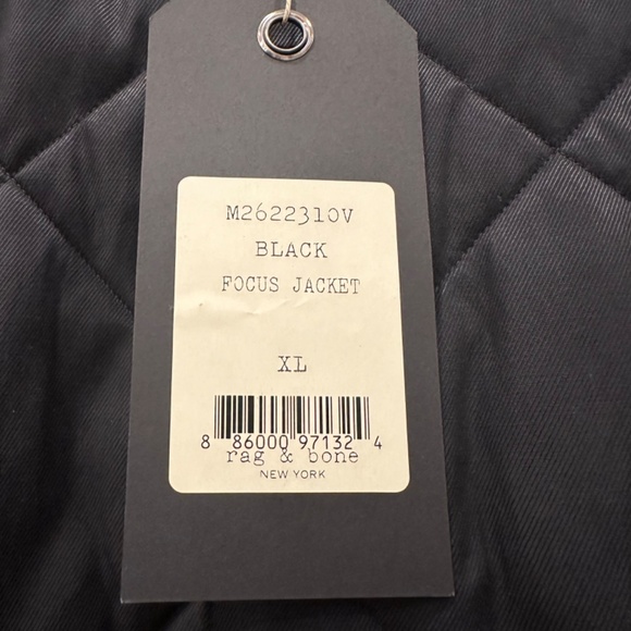 NWT Rag & Bone men's Black Focus Jacket, XL - Picture 4 of 6